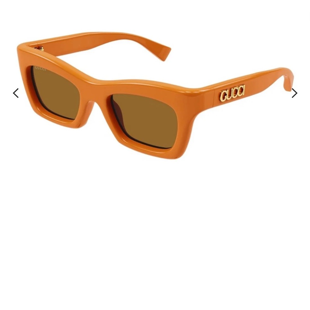 Gucci GG1773S 004 Sunglasses Women's Orange Brown Cat Eye Butterfly 50mm-21-140